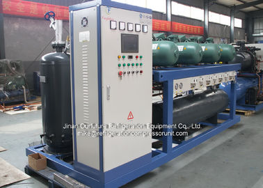 Control auto de condensación refrescado aire de la seguridad del PLC del traje de la unidad para el congelador de ráfaga