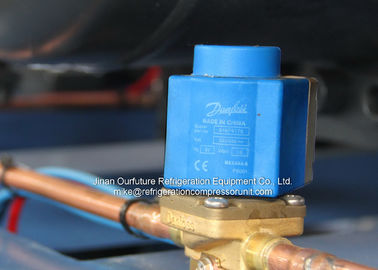 Control auto de condensación refrescado aire de la seguridad del PLC del traje de la unidad para el congelador de ráfaga