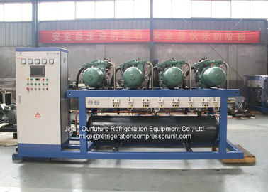 Unidad logística de cadena 80HP - 600HP del compresor de la cámara fría para el fabricante de hielo