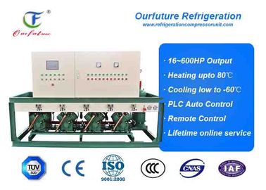 Las unidades de condensación comerciales del tratamiento de semilla ventilan 50hp*5 refrescado R404a