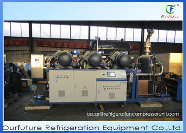 Unidad de condensación de la refrigeración fresca del agua de la unidad del compresor de la refrigeración del tornillo