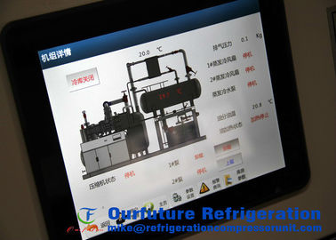 Sistema de refrigeración del CO2 del Nh3 de VFD para el sitio centígrado del congelador -55