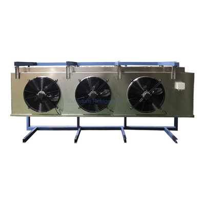 Unidades de refrigeración por aire con bajo nivel de ruido que incorporan un mecanismo de descongelamiento por rociado de agua para refrigeración refrigerada