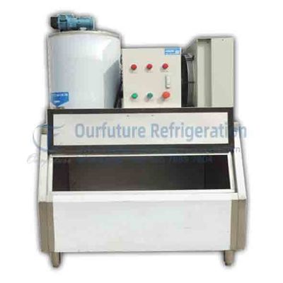 Máquina comercial de Flaker del hielo de R404a 600Kgs con el condensador de la refrigeración por aire