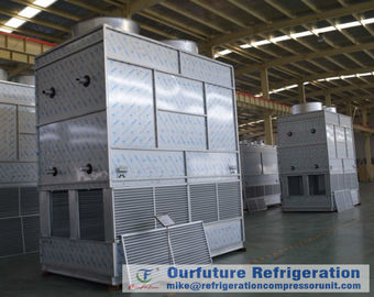 Tipo condensador evaporativo de Downstreaming para el sistema de refrigeración de la conservación en cámara frigorífica