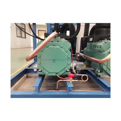 Tipo de tornillo - Conexión paralela de una sola etapa Solución de enfriamiento optimizada con unidad de compresión de refrigeración modelo rack