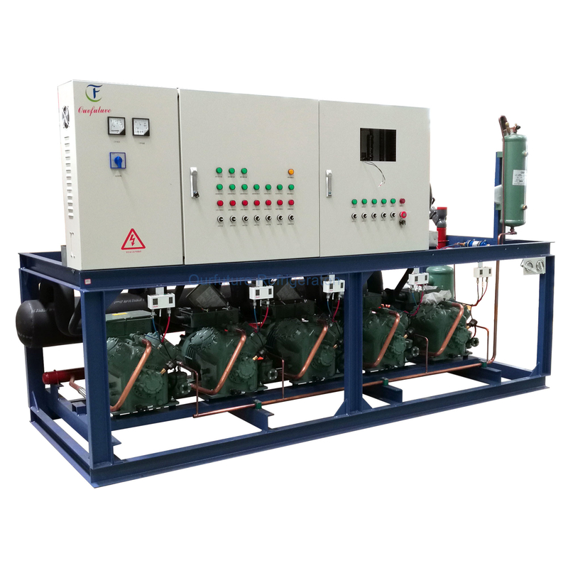 Unidad paralela de pistón de alta temperatura PLC Modelo de compressor de refrigeración para enfriamiento óptimo